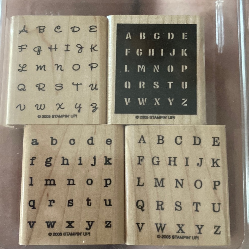 Stampin up! “Alphabits” set